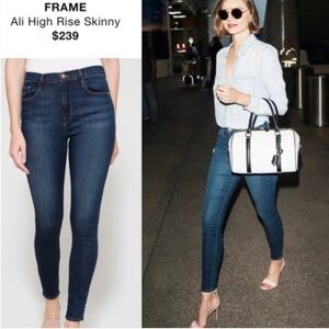 FRAME Denim All High Rise Skinny Dumont Jeans 24
